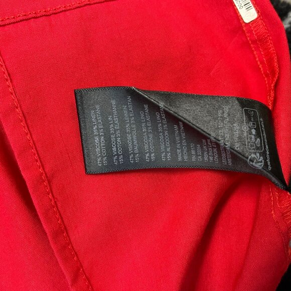 Anthropologie Womens Red Halter Midi Dress With Side Slit Size S - Picture 5 of 6